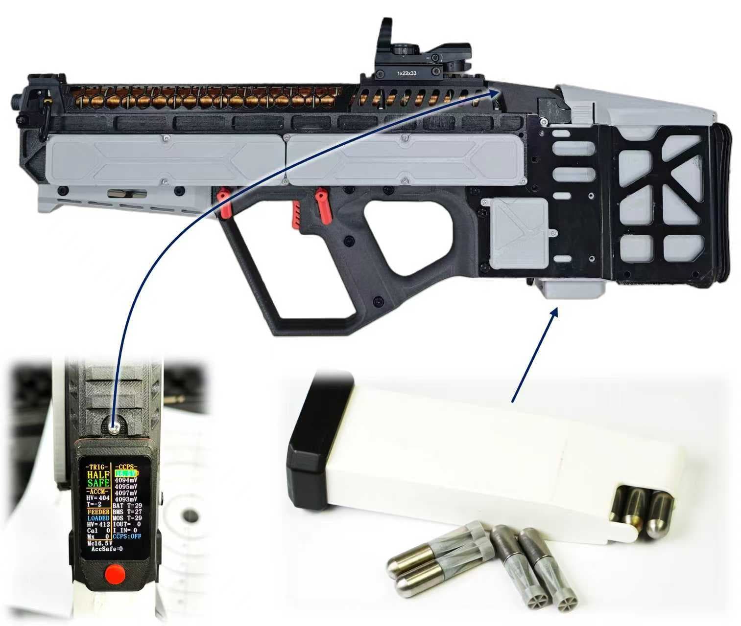 KC572 Reluctance Coilgun
